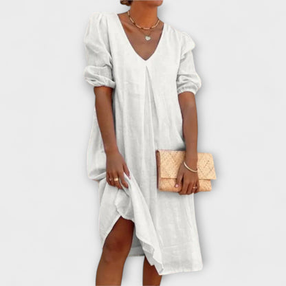 Fanny - Elegant summer dress with lace details