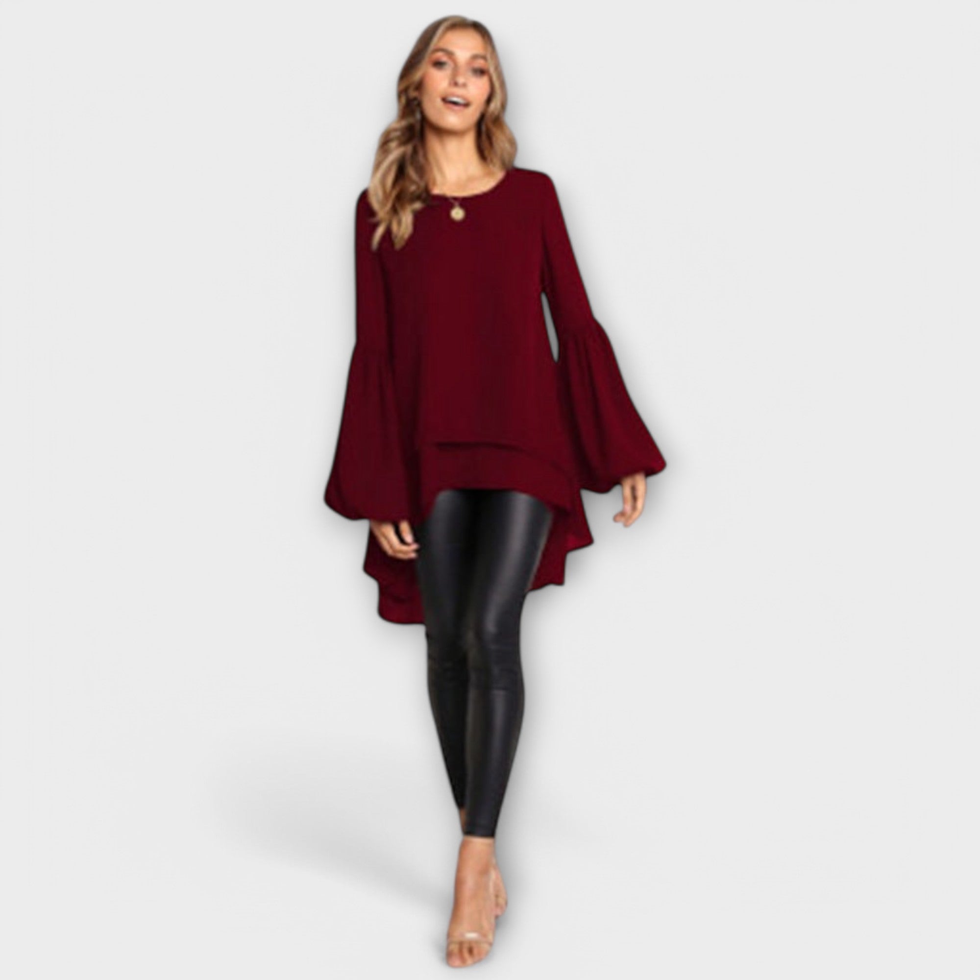 Aria - The Perfect Spring Blouse with Round Neckline